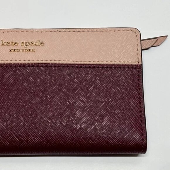 Kate Spade New York Cameron Large Slim Bifold Colorblock Wallet $119 MSRP NWT - Picture 4 of 16